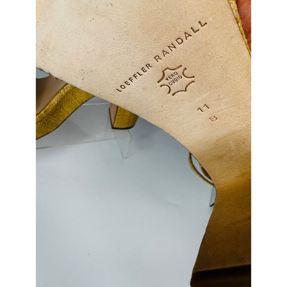 Loeffler Randall Fae Natural Raffia Platform Heel Sandals Sz 11 Woven Espadrille - Picture 6 of 9